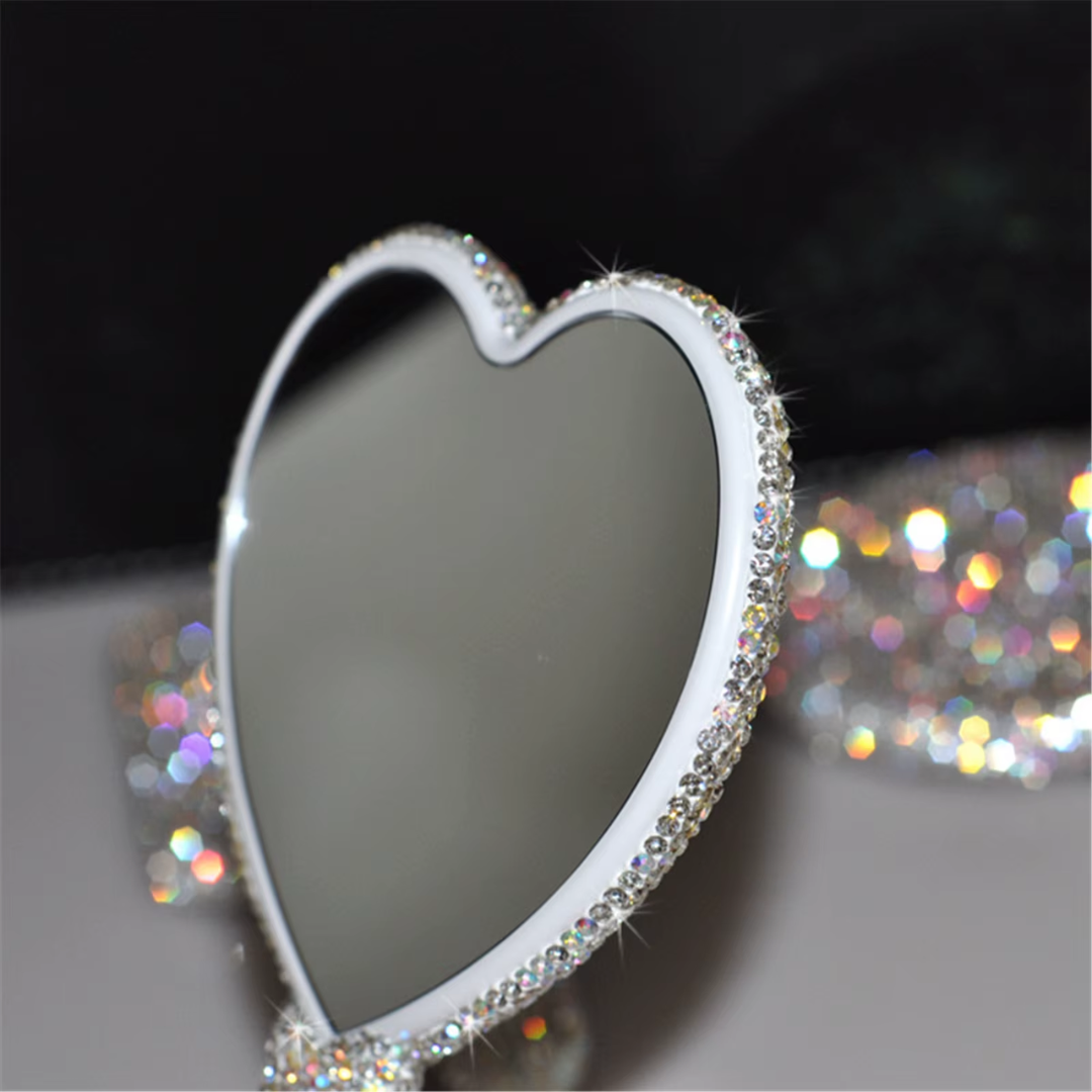 Bling Heart Mirror